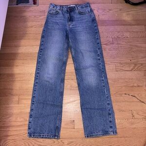 Zara High Waist Wide Leg Jeans